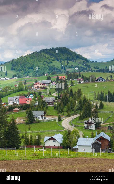 Romania Transylvania Tihuta Pass Mountain Buildings Of The Pass Also
