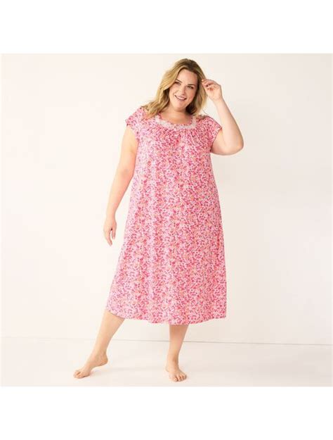 Buy Plus Size Croft And Barrow® Short Sleeve Long Nightgown Online Topofstyle