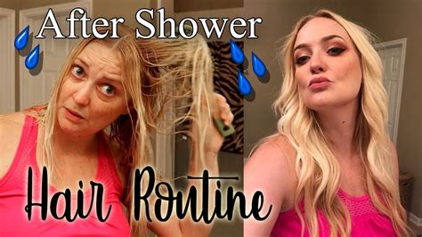 After Shower Hair Routine Youtube