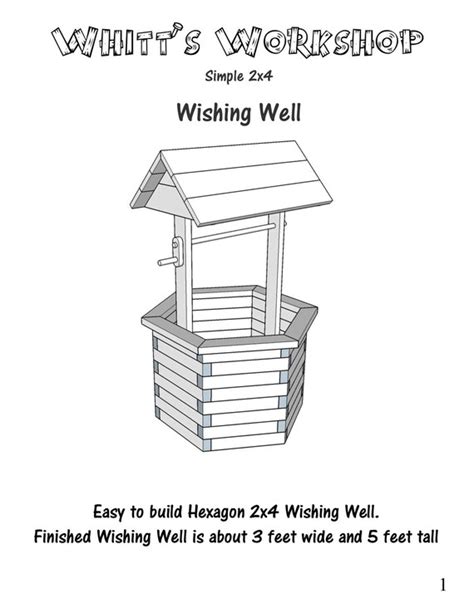 Free Printable Wishing Well Plans Printable Templates