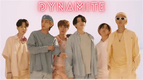 Bts 방탄소년단 Dynamite Official Mv Lyrics Video Youtube
