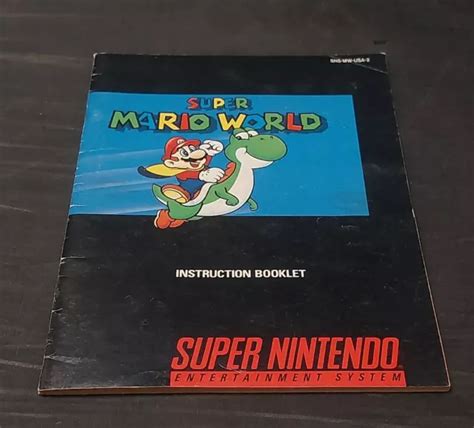 Super Mario World Nintendo Snes Manual Only ~ Instruction Booklet 799