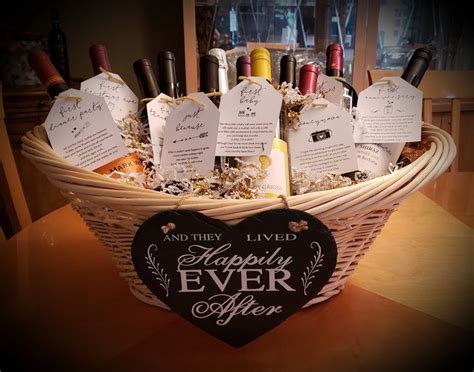 Year of First wine basket | Bridal shower wine basket, Bridal shower