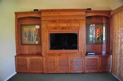 Home theater wiring installation tips and ideas. TV on Murphy Bed The ultimate dual space - Tropical - Home ...