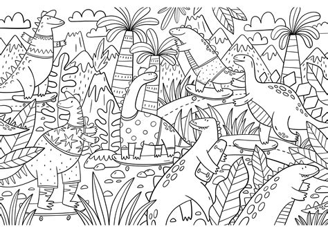 Sea Dinosaur Coloring Pages | Mewarnai Islami