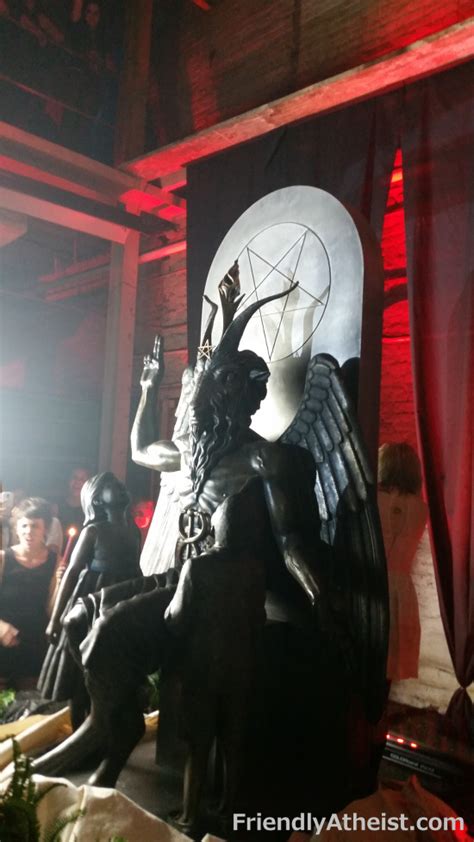 Tonight In Detroit The Satanic Temple Unveiled Its Baphomet Statue