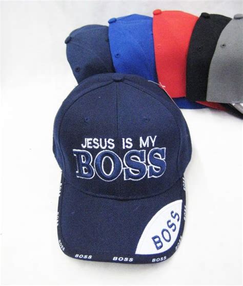 Jesus Is My Boss Baseball Cap 36 Pack At