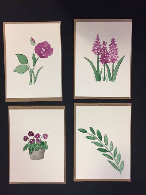 29 видео 18 586 просмотров обновлено 5 дней назад. Customized watercolor cards with purple flowers Just because | Etsy | Watercolor flowers card ...