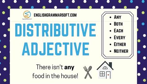 Distributive Adjective Examples And List Englishgrammarsoft
