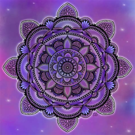 Purple Mandala Etsy
