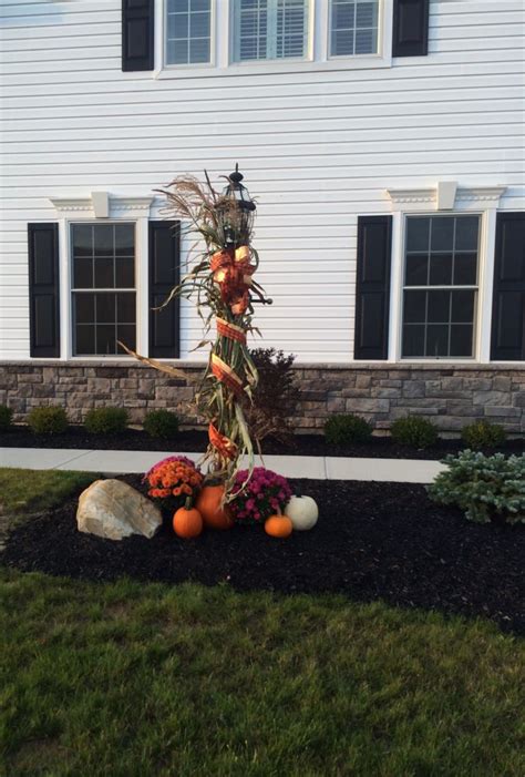 Fall Decorations For The Front Lamp Post With Images