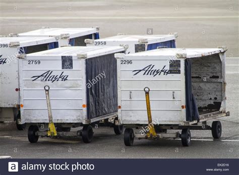 Luggage Carrier Vehicle At Airport Stock Photo 80574066 Alamy