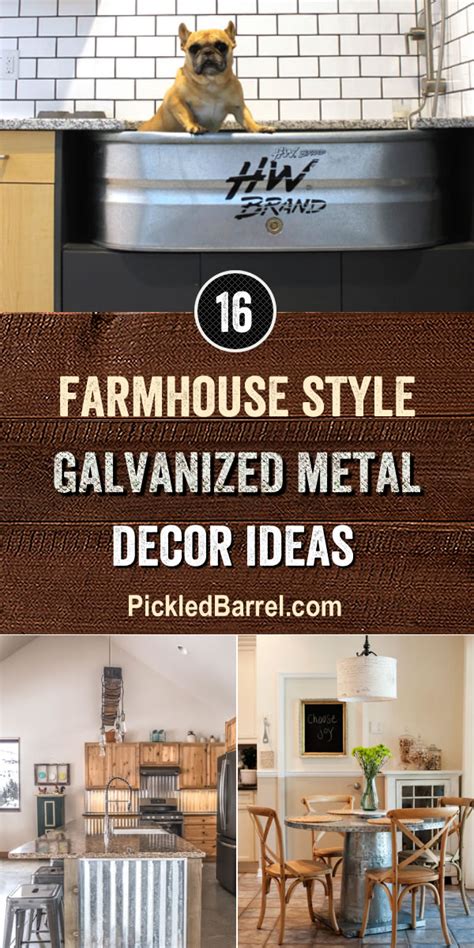 Farmhouse Style Galvanized Metal Decor Ideas Pickled Barrel