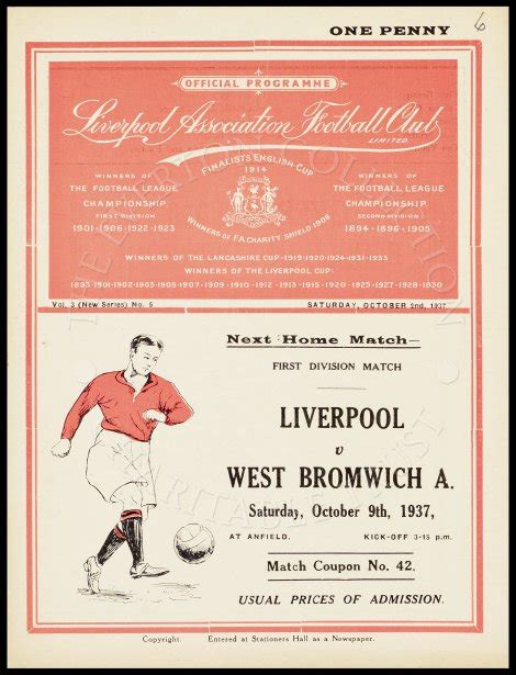 Matchdetails From Liverpool Everton Played On Saturday 2 October 1937