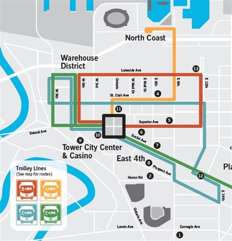 Rta Trolley Map Cleveland Article Citiview Travel Guide