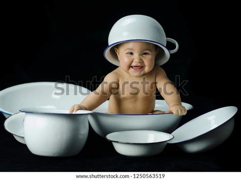 Nude Baby White Basins Stock Photo 1250563519 Shutterstock