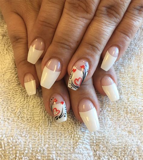 20 White Tip Nail Art Designs Ideas Design Trends Premium Psd