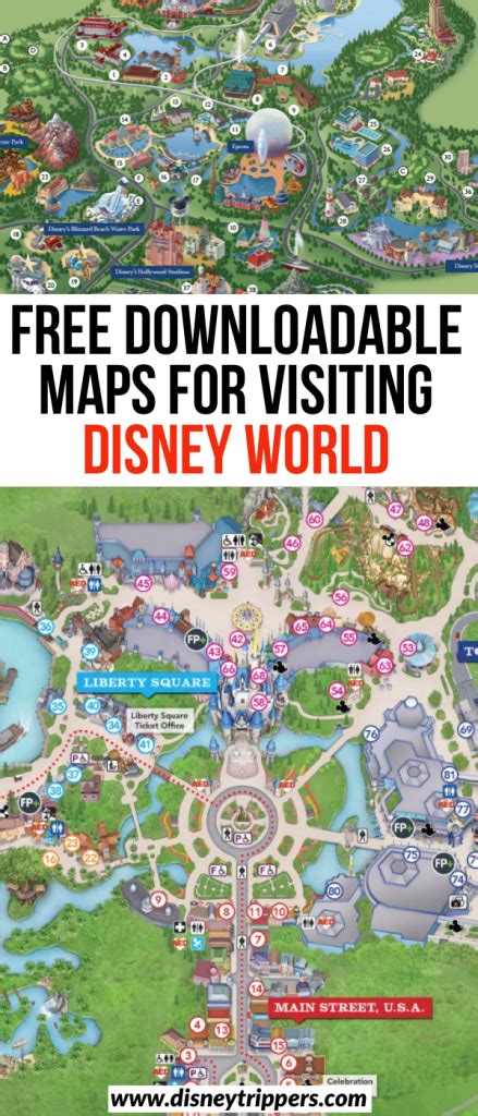 The Disney World Map With Text That Reads Free Printable Maps For Visiting