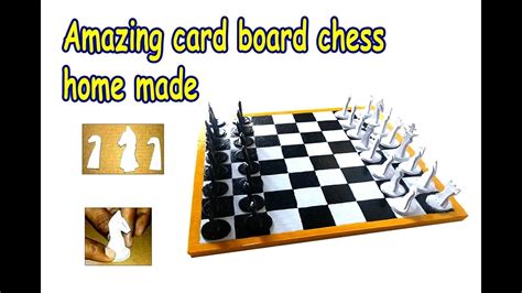 How To Make Cardboard Chess Youtube