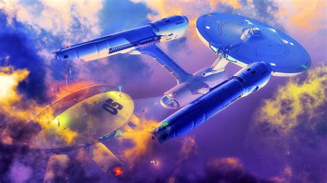 Wallpaper Star Trek Uss Enterprise Spaceship Artwork Science