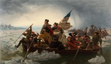 George Washington On A Boat Pointing A Sword Rmandelaeffect