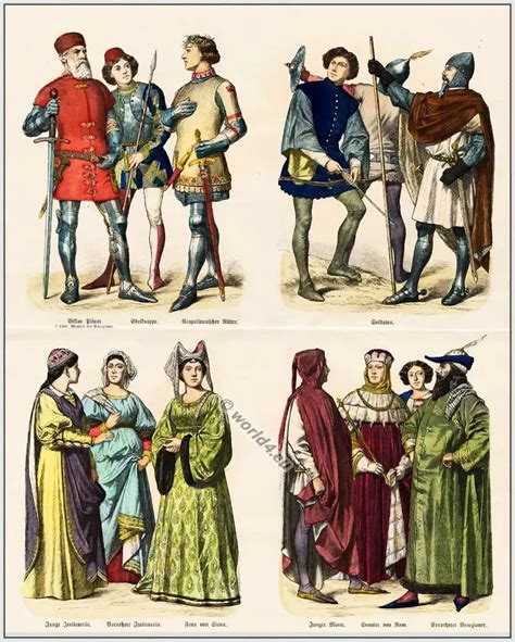 Italian 14th 15th Century Fashion History World4