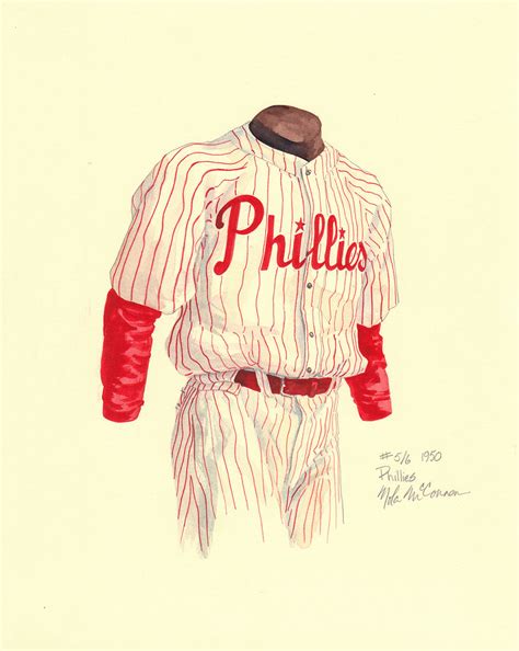 Philadelphia Phillies 1950 Uniform Artwork This Is A Highl Flickr