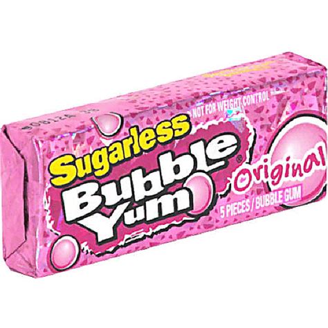 Bubble Yum Bubble Gum Sugarless Original Shop Foodtown