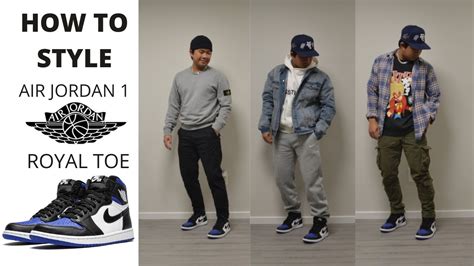 How To Style Air Jordan 1 Retro Og Royal Toe Mens Outfit Ideas