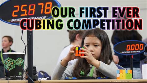 Our First Ever Cubing Competition Youtube