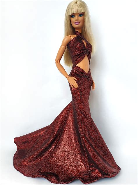 Clothes For Barbie Barbie Evening Dress Barbie Outfit Etsy