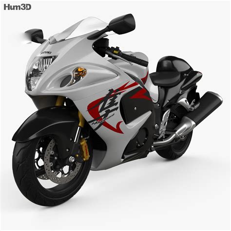 It is available in only one variant and 2 colours. Suzuki Hayabusa 2008 3D model - Vehicles on Hum3D