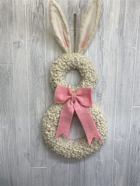 Wool Easter Bunny Wreath Base Keleas Florals