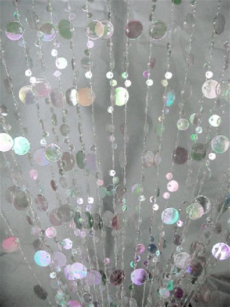 6ft Crystal Iridescent Champagne Bubble Curtain Chatterfish