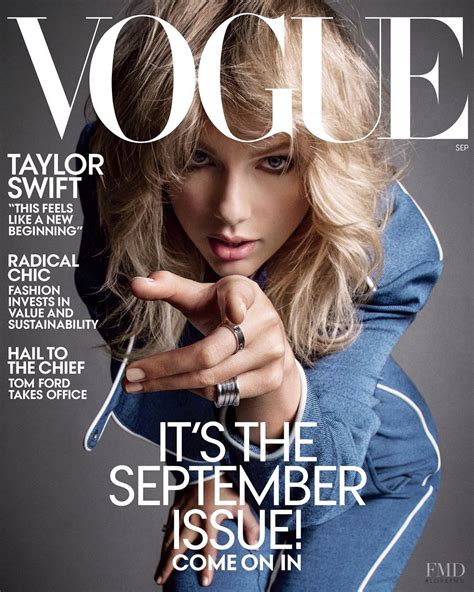 Cover Of Vogue Usa With Taylor Swift September 2019 Id50885