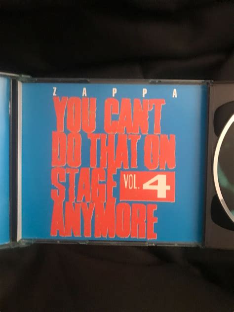 Frank Zappa You Cant Do That On Stage Anymore Vol 4 2cd Rcd1056768 Vgnm Ebay