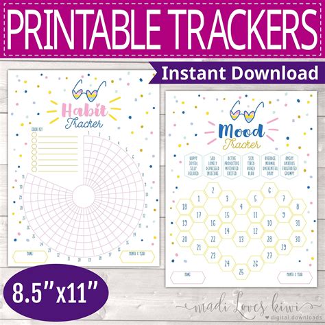 These Gorgeous Habit Trackers And Printable Mood Trackers Will Help