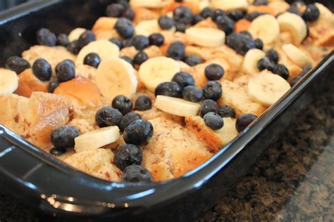 Blueberry Banana Bread Pudding Recipe
