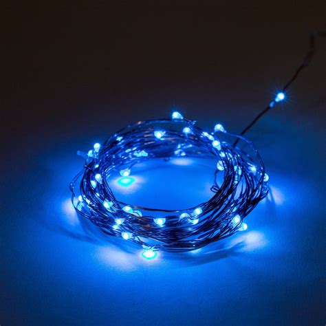 6 Foot Battery Operated Led Fairy Lights Waterproof With 20 Blue