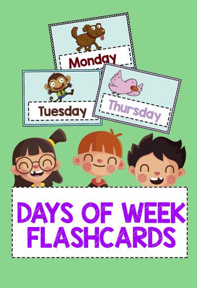 Days Of The Week Flashcards Pdf