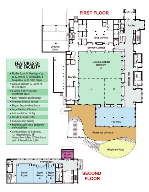 Floor Plan Riverfront Convention Center Of Craven County