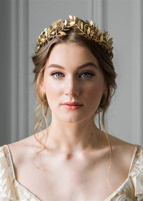 Buy Deniferymakeup Vintage Baroque Wedding Olive Branch Crown And Tiara