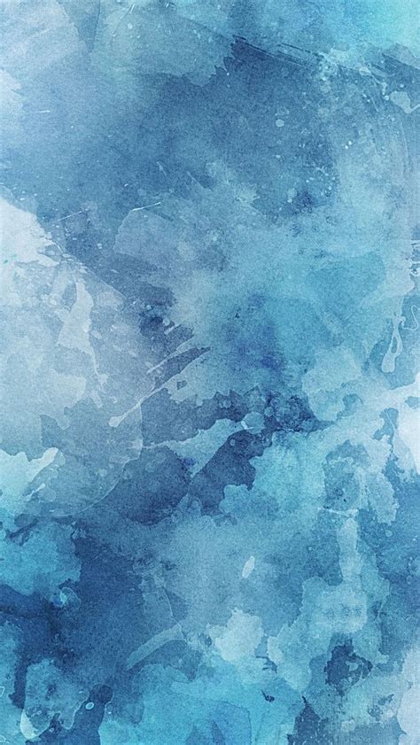 Blue And White Grunge Watercolor Wallpaper Murals Wallpaper