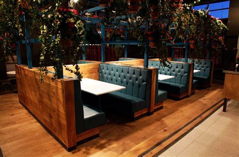 Furniture And Fixtures Restaurant Booth Seating Bar Design
