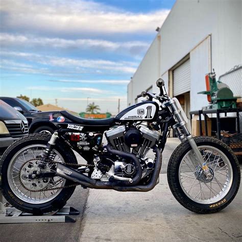 Hooligan Harley Davidson Sportster Flat Tracker Motorcycle Motos