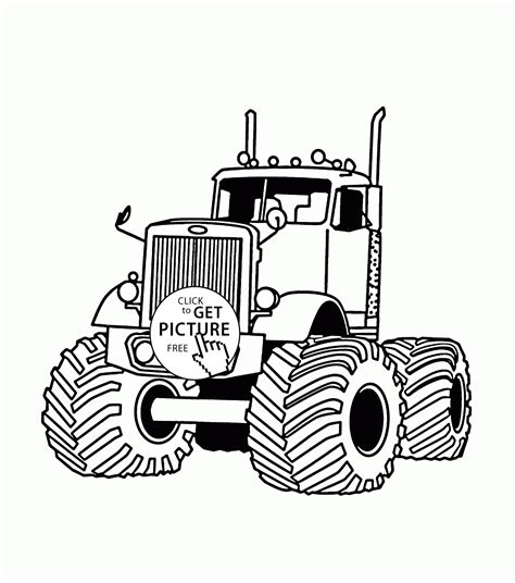 You can print all mof these monster truck printables but you must only use them for personal purpose. Monster Truck Very Large coloring page for kids ...