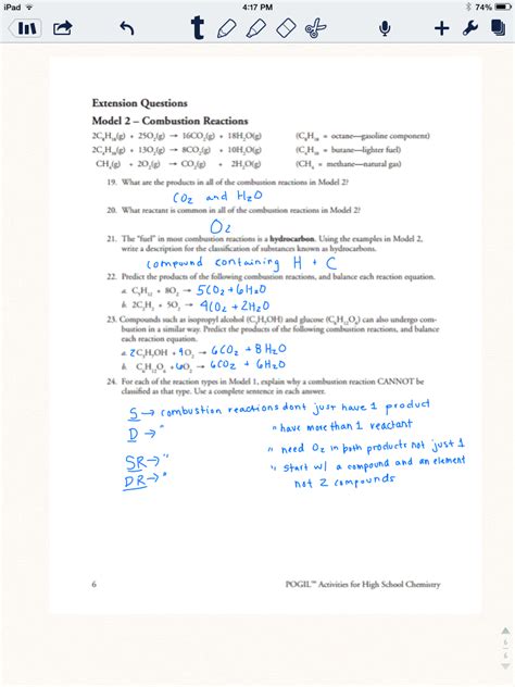 Look at the chemical reactions above; ﻿Classifying Types Of Chemical Reactions Pogil Answer Key + My PDF Collection 2021