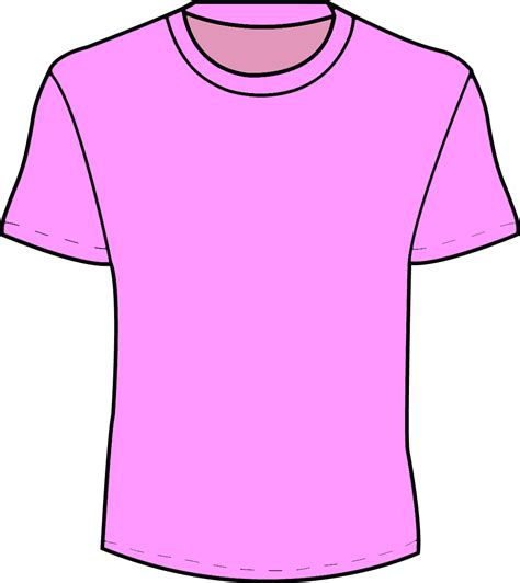 Pink T Shirt Template Clipart Best