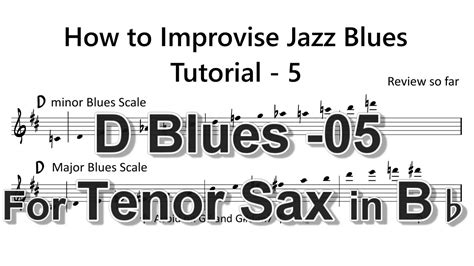 How To Improvise C Jam Blues Tutorial For Tenor Sax 5 Review So