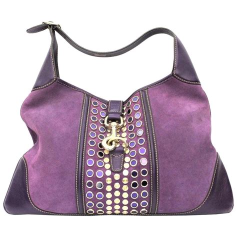 Gucci Purple Suedeleather Jackie Bag At 1stdibs